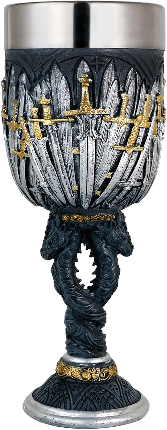 Medieval Swords Dragon Wine Goblet