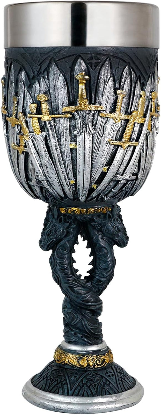 Medieval Swords Dragon Wine Goblet