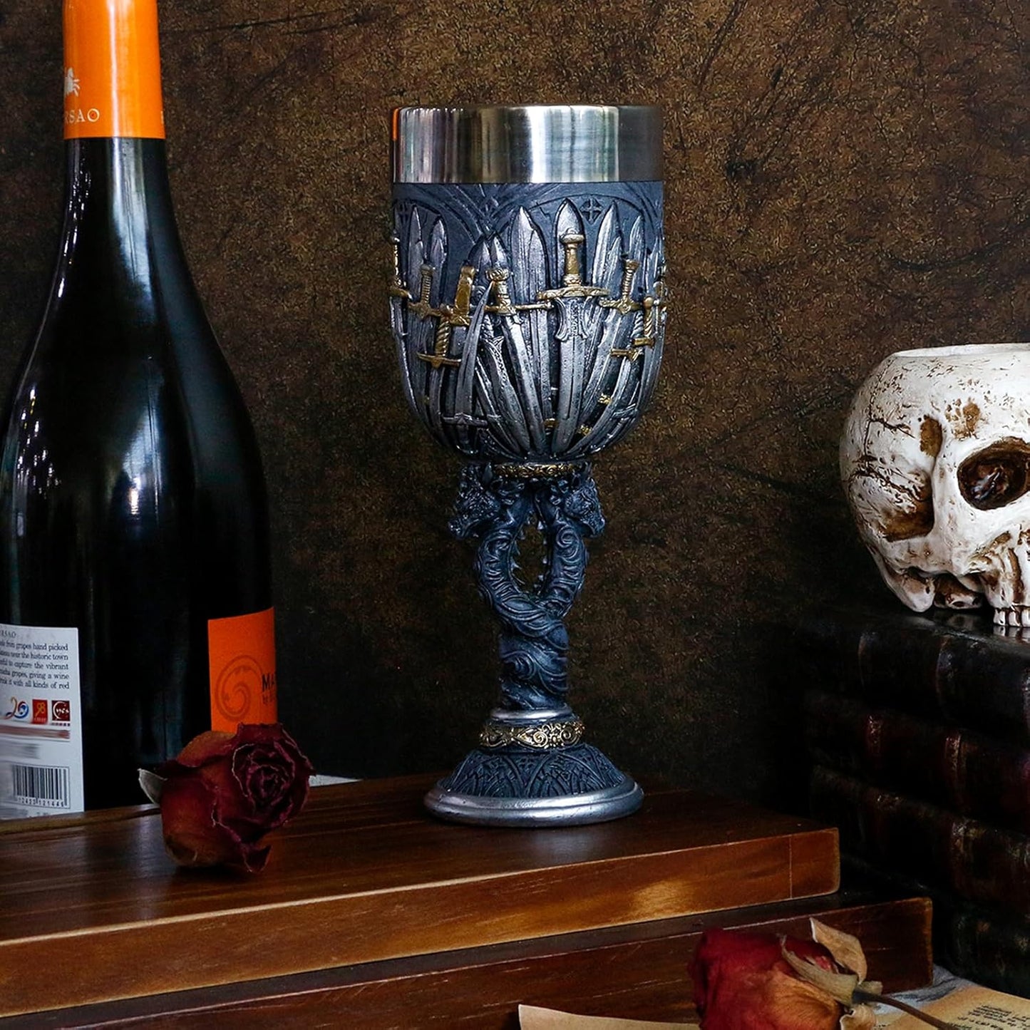 Medieval Swords Dragon Wine Goblet